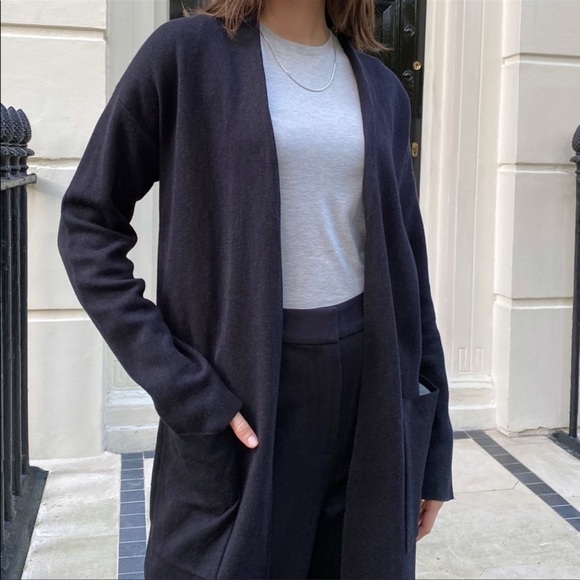 Aritzia Babaton Lance Black Duster Cardigan size Small